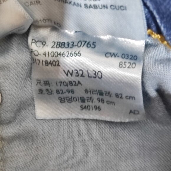 Levi's 512 jeans men's size (W32/L30) W31/L29 medium washed ink blue colour - Picture 6 of 14